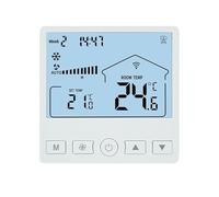 Ruwshuuk Thermostat intelligent pour climatisation de la maison, contrôleur de température avec écran LCD précis et économe en énergie pour la maison et plusieurs espaces