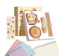 Ruwshuuk Trousse Scolaire - Fournitures Scolaires Esthétiques À Thème Dessin Animé Pour | Comprend Taille-Crayon Aspirateur Miniature Gomme Crayons pour Enfant Adolescent Élève Garçon