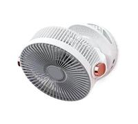 Ruwshuuk Ventilateur à clipser, ventilateur portable silencieux vitesse réglable USB suspendu ou de bureau avec lumière pour chambre, voiture, bureau, atelier, plage 20 cm