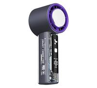 Ruwshuuk Ventilateur à main, éventail portable rafraîchissant, écran LED 100 vitesses rechargeable pour femmes, , randonnée, plage, camping, été en plein air