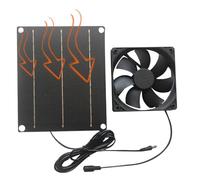 Ruwshuuk Ventilateur d'échappement solaire pour abri | 30 W Ventilateur de ventilation alimenté par l'énergie solaire - Solution de refroidissement avec circulation d'air murale pour camping-car