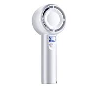 Ruwshuuk Ventilateur Portatif Rechargeable - Petit Ventilateur Personnel Portable pour Rafraîchissement,5 Vitesses Silencieux Rechargeable Appareils De Rafraîchissement Pour Hommes Femmes Voyage Plage