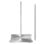 Ruwshuuk Vertical Skewer Support pour brochette verticale pour barbecue | Grille en acier inoxydable pour Al Pastor Kebab Shawarma avec base pour fumoirs