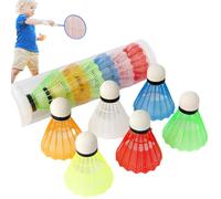 Ruwshuuk Volants de badminton à frapper - Jeu de badminton Shuttlelock - Jeu de badminton - Pour frapper des balles, s'entraîner et s'entraîner - Badminton, intérieur et extérieur, jeux de raquettes