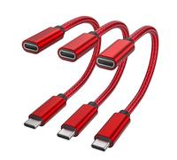RUXELY Câble Blocage de Données USB C 3 Pack,Adaptateur Type C Data Bloqueur,Extension Chargeur Blocage Données Compatible pour iPhone 17 17e 16,iPad Pro Air 7 6 Mini 7,Samsung Galaxy S26 A25,Tab S10