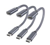 RUXELY Câble Blocage de Données USB C 3 Pack,Adaptateur Type C Data Bloqueur,Extension Chargeur Blocage Données Compatible pour iPhone 17e 17 16,iPad 10 Pro Air 4 5 Mini 6,Samsung Galaxy S26 A25,Tab