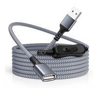 RUXELY Câble Rallonge USB A avec Interrupteur Marche/Arrêt 2M