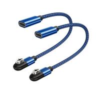 RUXELY USB C Chargeur Cable pour Shokz Casque 2 Pièces,After-Shokz Adaptateur Magnétique,Type C Cordon Charge Court pour Shockz OpenRun Pro S810,Aeropex AS800,OpenRun Mini,Open Run S803,OpenComm 2