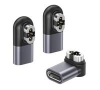RUXELY USB C vers 4-Pin Shokz Adaptateur Chargeur 3 Pièces,After-Shokz OpenSwim Pro S710 Câble de Charge,Connecteur de Chargeur Magnétique pour Shockz OpenSwim Pro S710 Casque à Conduction Osseuse