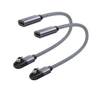 RUXELY USB C vers 4-Pin Shokz Chargeur Cable 2 Pièces,After-Shokz OpenSwim Pro S710 Casque Adaptateur,Type C Cordon de Charge Magnétique Court pour Shockz OpenSwim Pro S710 Casque à Conduction