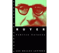 Ruyer - Fabrice Colonna - Belles Lettres - broché - Etude
