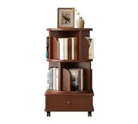 ruyi-1986 Bibliothèques Bedside Rotating Bookcase 360 Degree Movable Home Floor Narrow Bedroom Reading Shelf