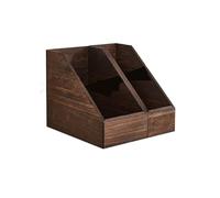 ruyi-1986 Bibliothèques Bibliothèque combinée en Bois Vintage for la Maison, Support de fichiers Polyvalent Table