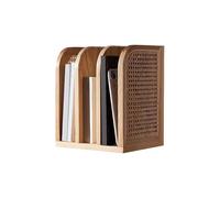 ruyi-1986 Bibliothèques Bibliothèque de Bureau en Bois, étagère Ouverte rotin Style Nordique for la Maison et Le