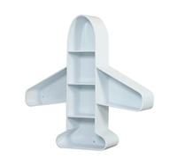 ruyi-1986 Bibliothèques Bibliothèque de Maison créative, étagère Rangement Bureau, bibliothèque Murale d'art en Fer Suspendue(Blanc,80X20X80CM)