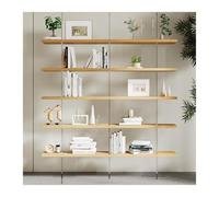 ruyi-1986 Bibliothèques Bibliothèque Flottante Simple en Acrylique, étagère créative au Sol Bois Massif, présentoir de Salon