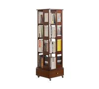 ruyi-1986 Bibliothèques Bibliothèque rotative en Bois Massif, bibliothèque à 360 degrés, de Maison, Support Rangement for Salon, Simple au Sol(S)