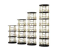 ruyi-1986 Bibliothèques Bibliothèque rotative, étagère au Sol à 360 degrés, de Rangement Simple for Livres d'images, bibliothèque Domestique Multicouche(L)