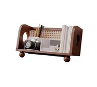 ruyi-1986 Étagère à Livres Bibliothèque Chinoise rétro en Plastique et Bois, étagère de Rangement de Bureau en rotin Étagères