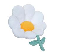RUYICZB Coussin De Chaise avec Dossier Siège Coussin Les Fleurs Mignon Coussin Doux Douillet Elastique Coussin Fauteuil Rotin pour Chaise Jardin Et Fauteuil,Blanc,72 * 75cm