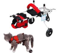 RUYICZB Harnais De Soutien pour Chien, Fauteuil Roulant pour Chat Lapin Handicapé Réadaptation pour Patte Arrière/Jambe Arrière, Aide À Marcher, Chariot pour Les Animaux Âgés Et Blessés,XS
