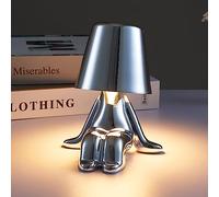 RUYICZB Lampe de Chevet à Commande Tactile, Collection de Lampes, Ensemble de Lampes à caractère Unique, décoration d'intérieur, pour Salon, Chambre à Coucher, Bureau,Argent,C