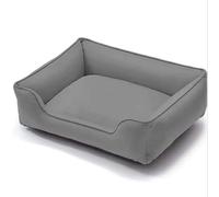 RUYICZB Lits orthopédiques pour Chiens, lit pour Animaux de Compagnie avec Fond Amovible et antidérapant, canapé-lit pour Chien Lavable en Machine,Gris,65x52x20cm