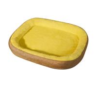 RUYICZB Lits orthopédiques pour Chiens, Lits pour Animaux de Compagnie avec Housse en Peluche Amovible, Lits pour Cages pour Chiens avec Coussin traversin à Quatre côtés,Marron,30x40cm
