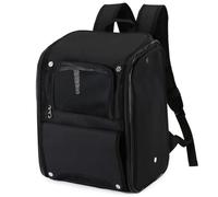 RUYICZB Sac À Dos Chat Respirant, Sac À Dos Transport pour Chat Petit Chien avec Harnais Intérieur, Sac À Dos Pliable pour Chat pour Voyage en Train/Voiture/Restaurant/Avion,Noir