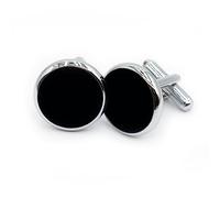 Ruyosn Boutons de manchette pour homme - Pour chemise - Pour mariage et soirée d'affaires, Ｍ, Acier inoxydable, Sans pierre