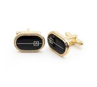 Ruyosn Boutons de manchette pour homme - Pour chemise - Pour mariage et soirée d'affaires, Ｍ, Acier inoxydable, Sans pierre