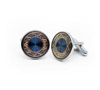 Ruyosn Boutons de manchette pour homme - Pour chemise - Pour mariage et soirée d'affaires, Ｍ, Acier inoxydable, Sans pierre