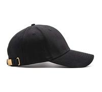 Ruyosn Casquette de Baseball Homme Ajustable BB Cap Femme Basecap Casquette Coton Unisexe Baseball Cap Pure Color Golf Hat Trucker Cap Snapback Hip Hop Sport Casquette (Noir, One Size)