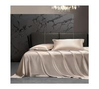RUZGAR Drap Plat en Soie Lavée 170x230cm 230x250cm Drap de Dessus Luxueux et Rafraîchissant Draps de lit 2 Personnes Ultra Doux de Qualité Supérieure (Color : Gold, Size : 170x230cm)