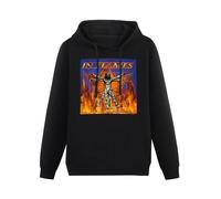 RUZHI RARE Men's in Flames Clayman Hoodies Long Sleeve Pullover Loose Hoody Sweatershirt XL