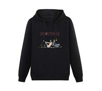 RUZHI RARE Men's Life is Strange Hoodies Long Sleeve Pullover Loose Hoody Sweatershirt Black S