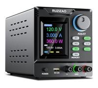 RUZIZAO Alimentation de Laboratoire 120V 3A Alimentation Stabilisée Réglable avec Mémoires/Interrupteur de Sortie/Encodeur, Alimentation Laboratoire Programmable avec Logiciel et Écran LCD Couleur