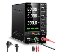 RUZIZAO Alimentation de Laboratoire 60V 5A Alimentation Stabilisée Réglable avec OCP/OVP/Interrupteur de Sortie/Encodeurs de Précision, Alimentation de Banc de Laboratoire avec 18W USB Charge Rapide