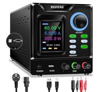 RUZIZAO Alimentation de Laboratoire Programmable 60V 5A Alimentation Stabilisée Réglable avec Mémoires/Interrupteur de Sortie/Encodeur Alimentation Laboratoire avec Logiciel et Bouton de Verrouillage