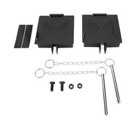 RV Bumper Cap with Vent Holes | Secure Sewer Hose from Falling Off | Square Bumper Plug End Cap for 4 inch Metal Bumpers | Carbon Steel Construction