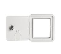 RV câble Trappe Fils carrés Organisateur Cordon étuis Serrure à clé câbles conteneur Professionnel Cordons boîte pour Camping-Car Camion, Blanc