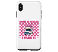 RV Camping Camper Camper Girl Mom Home is Where I Park It Coque pour iPhone XS Max