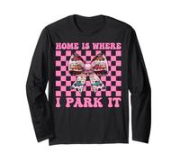 RV Camping Camper Camper Girl Mom Home is Where I Park It Manche Longue