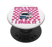 RV Camping Camper Camper Girl Mom Home is Where I Park It PopSockets PopGrip Adhésif