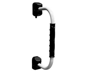 RV Designer R122 GripSafe Poignée d'aide à l'entrée pour véhicule récréatif, se replie et se verrouille à plat à gauche ou à droite, 55,9 cm, blanc