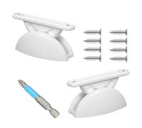 RV Door Limiter - 2pcs Door Stop Retaining Catch And Holder | Semicircular Business Retaining Catch Modification Accessories | For Camping Car Boat Nylon Material Easy Installation Complete Tool Kit