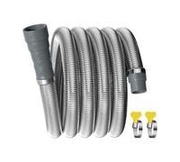 RV Drain Hose - 4.2cm SS Foldable Adapter, Durable Waste Disposal Leak Resistant Connection Efficient Flow Performance| Perfect for Caravan Motorhome Trailer Camping Garden Washing Outdoor Use