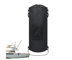 RV Garbage Can - Conteneur à déchets pliables étanche, organisateur lourd bateau camping | Cordon de serrage portable 11 15 gallons support de poubelle avec design pliable pour la conduite en plein