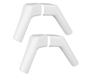 RV Gutter Spouts | Weather Tolerant Plastic for Rainwater Drainage | Trailer/Roof Tent/Greenhouse Spouts | Left & Right Set of 4