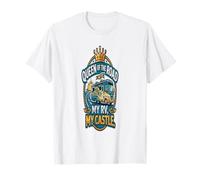 RV Life La Reine de la Route Mon Camping-Car Mon château T-Shirt